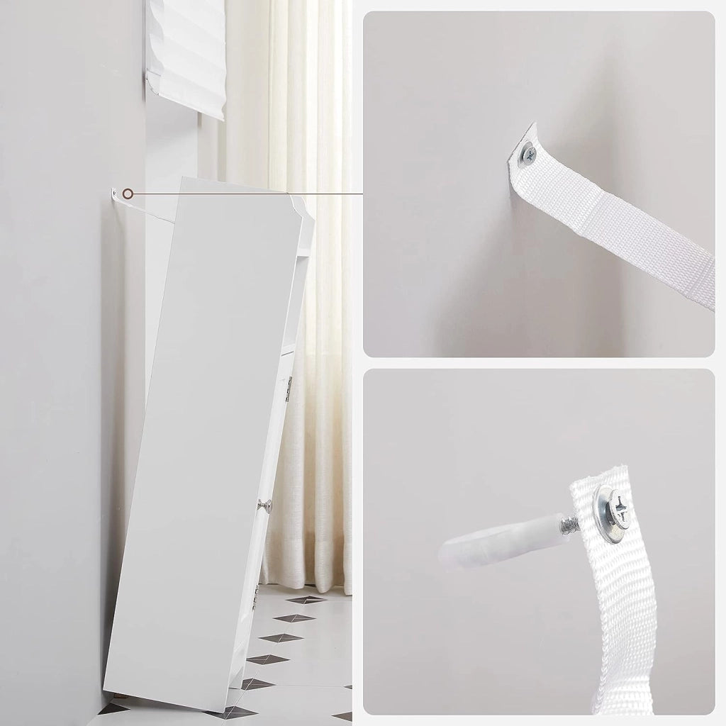 Mobiletto da bagno VALORA, bianco - Organizza asciugamani e accessori BBC310W01