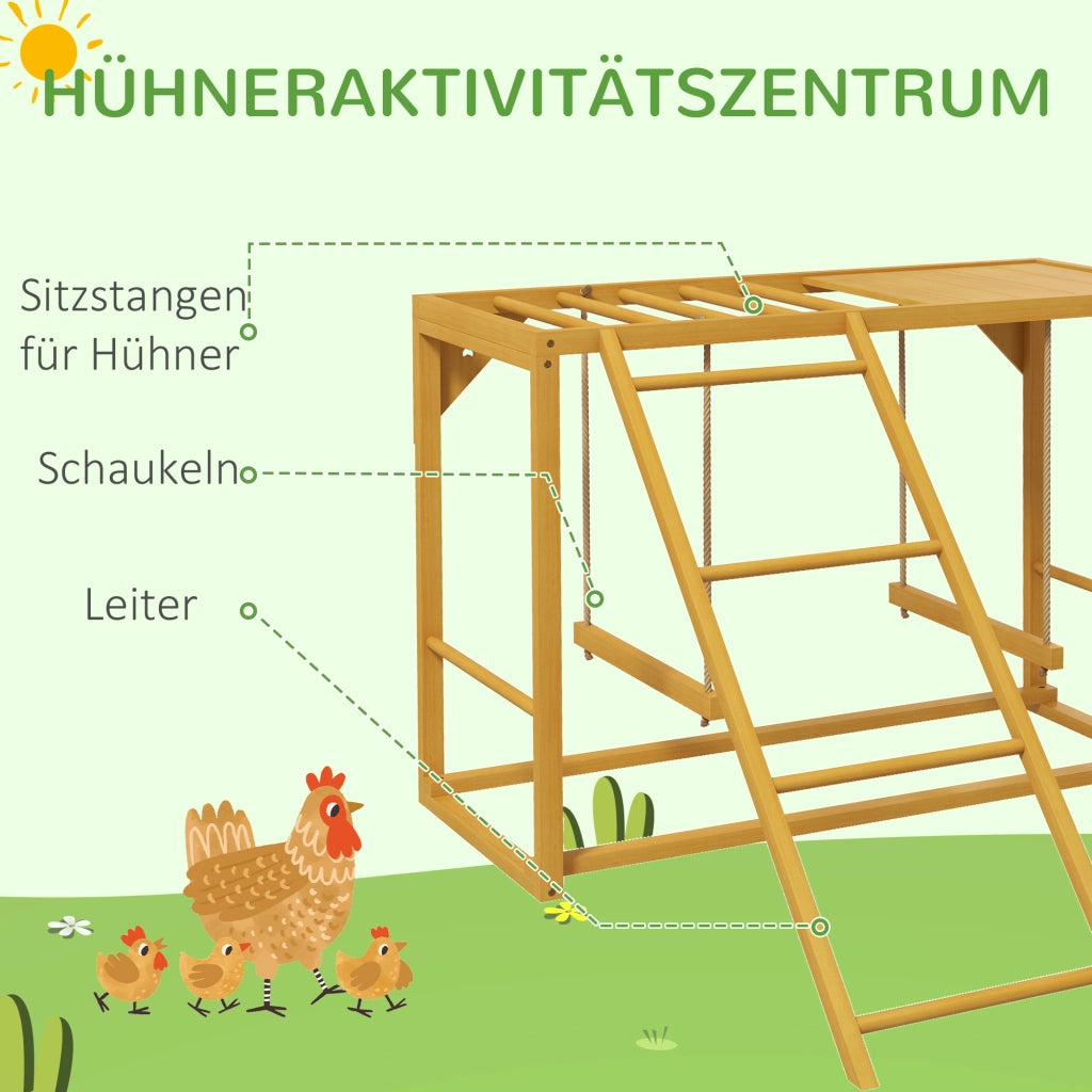 Gioco per Galline con Altalena e Scala per 3-4 Galline ¨C zephmum ¨C Legno