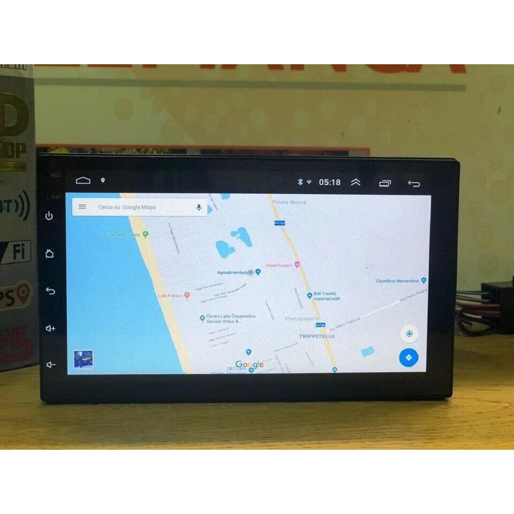 Trade Shop - Autoradio Doppio Din Android 8.1 Navigatore Gps Mirror Link Bluetooth Stereo -