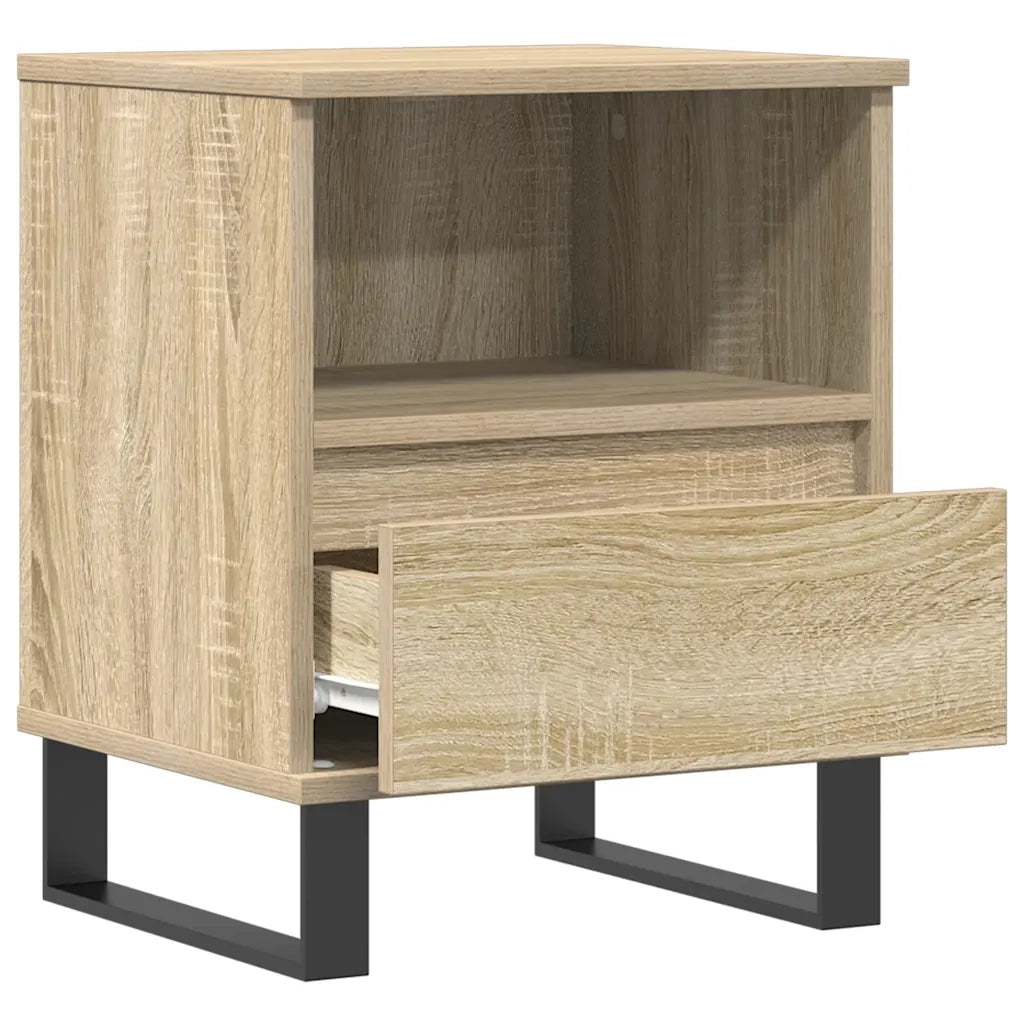Comodini 2pz-Set di 2 Tavolino da notte Rovere Sonoma 40x35x50 cm in Legno Multistrato 310359