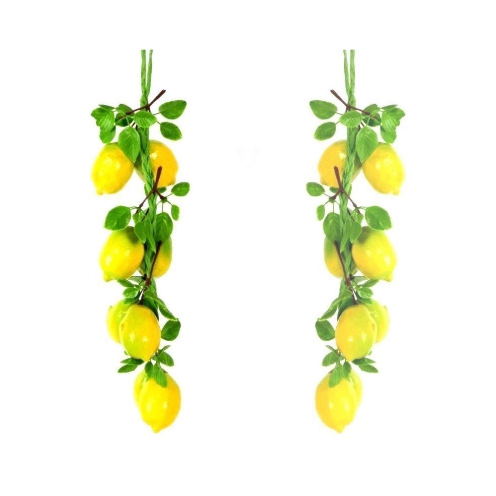 Trade Shop - Treccia Limoni Frutta Finta Artificiale Composizione Banco Limone Agrumi -