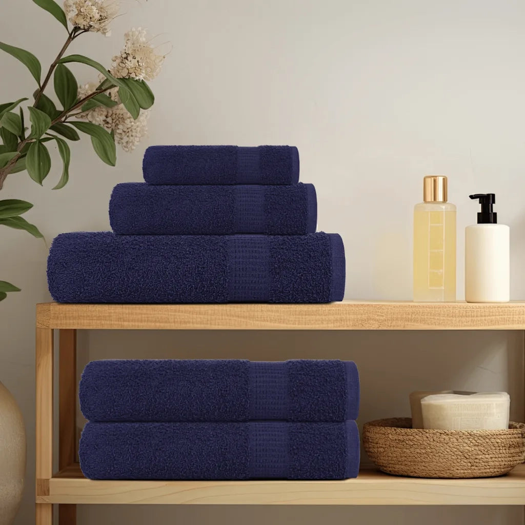 Asciugamani da bagno FROGN 2 pz | Teli per bagno Blu navy 30x30 cm 360 g/m2