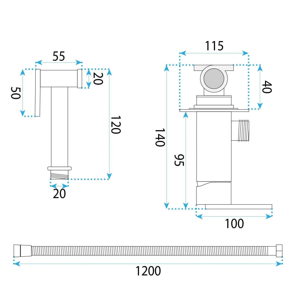 Rubinetto Bidet Rea Ontario Titan