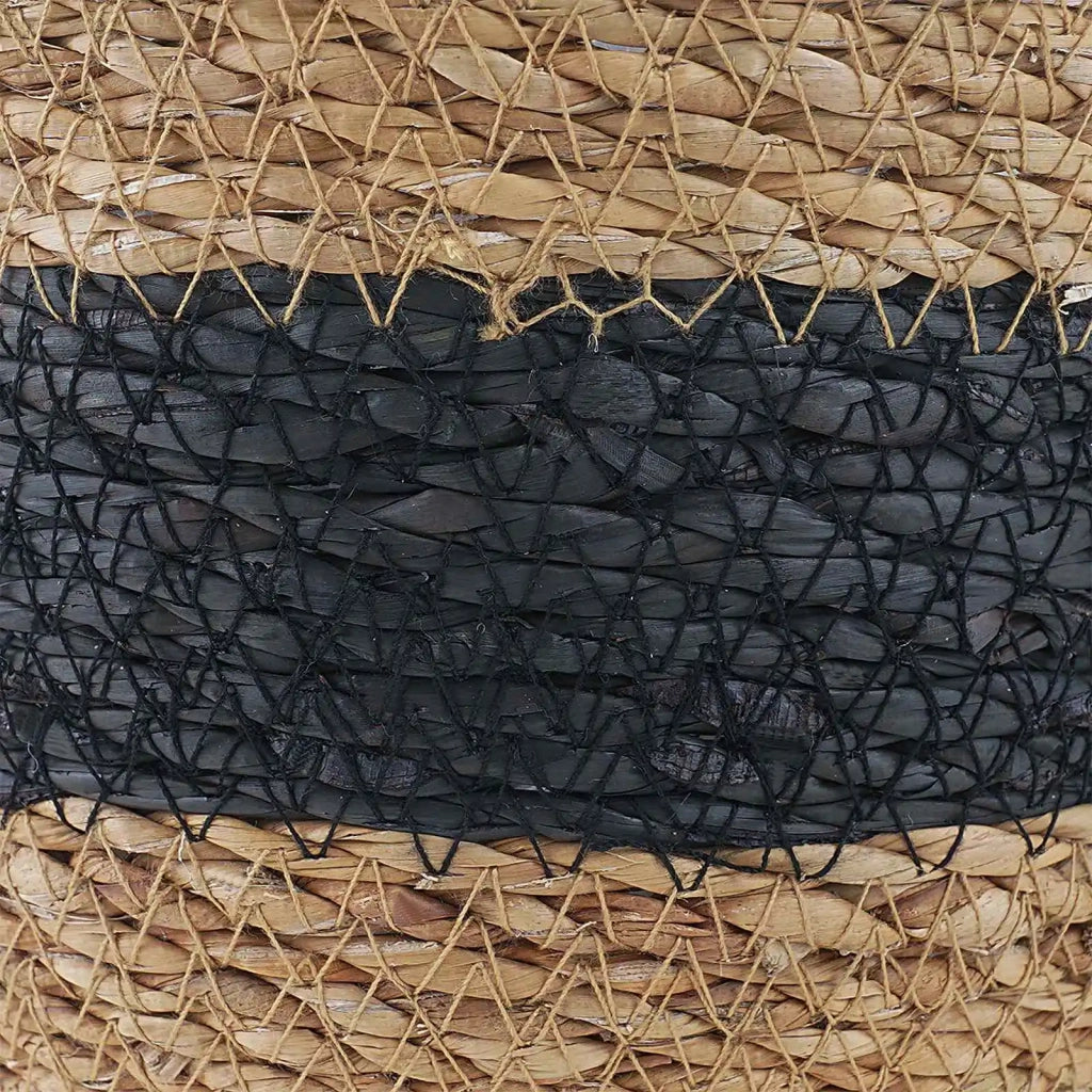 Cesti per piante in erba marina 3 pz Naturale e Nero CFW7031710