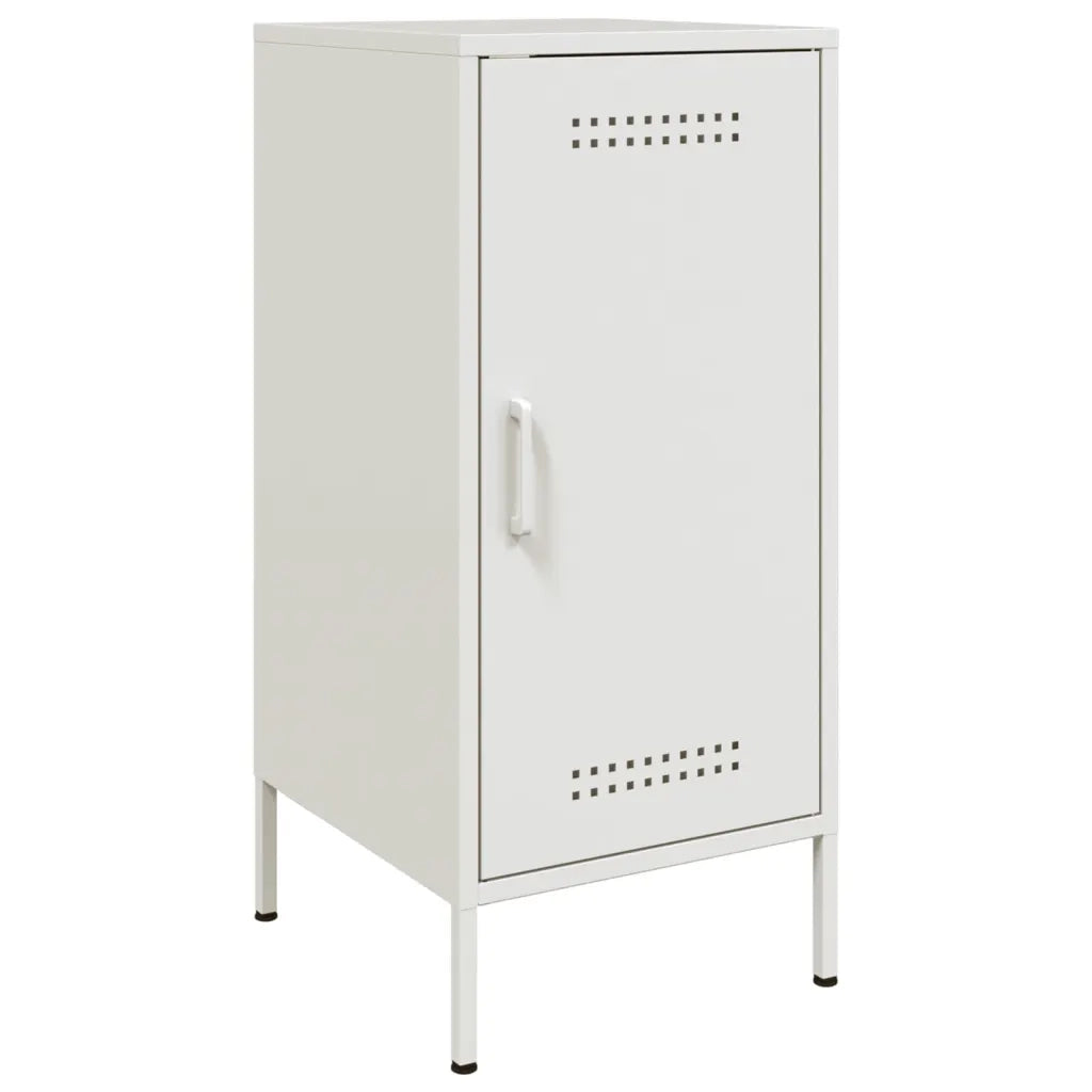Credenze 2 pz Bianche 36x39x79 cm in Acciaio 843023