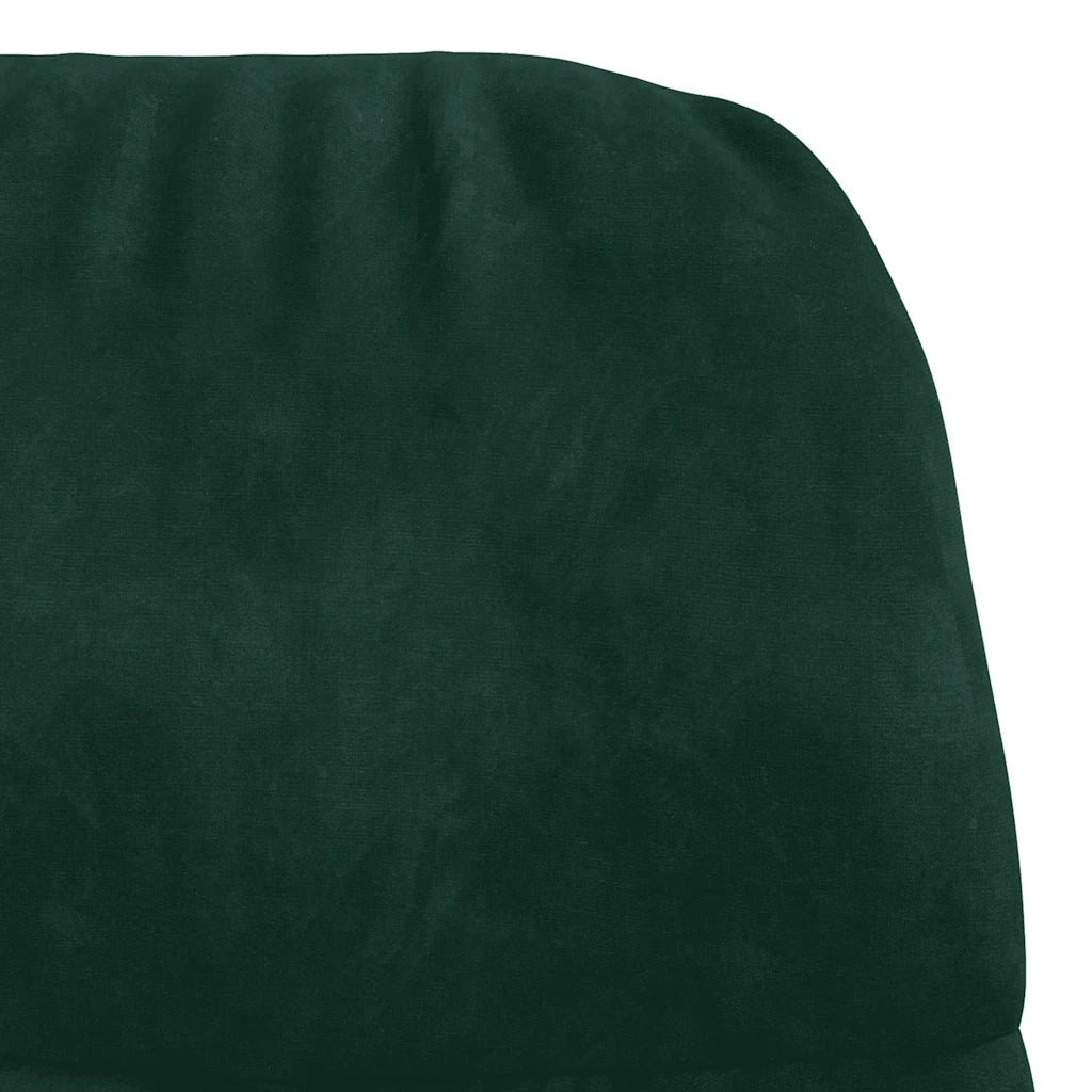 Sedia Relax Verde Scuro in Velluto 4102612