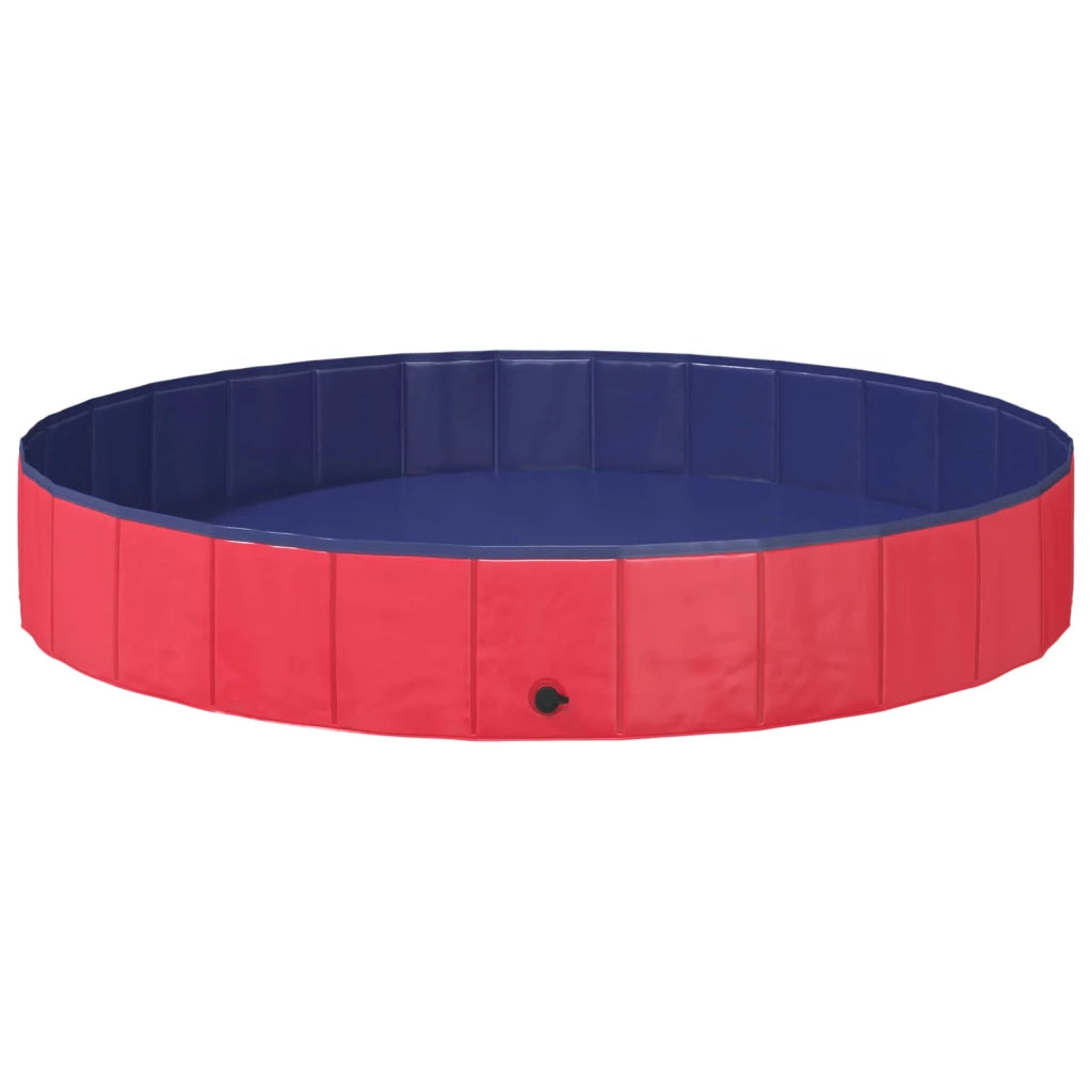 Piscina per Cani Rosso Ø200 x 30 cm PVC Spesso 42028262
