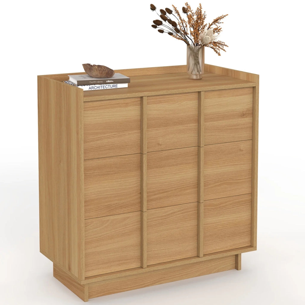 IDMarket - Cassettone ROSIE a 3 cassetti da 80 cm dal design minimalista in faggio