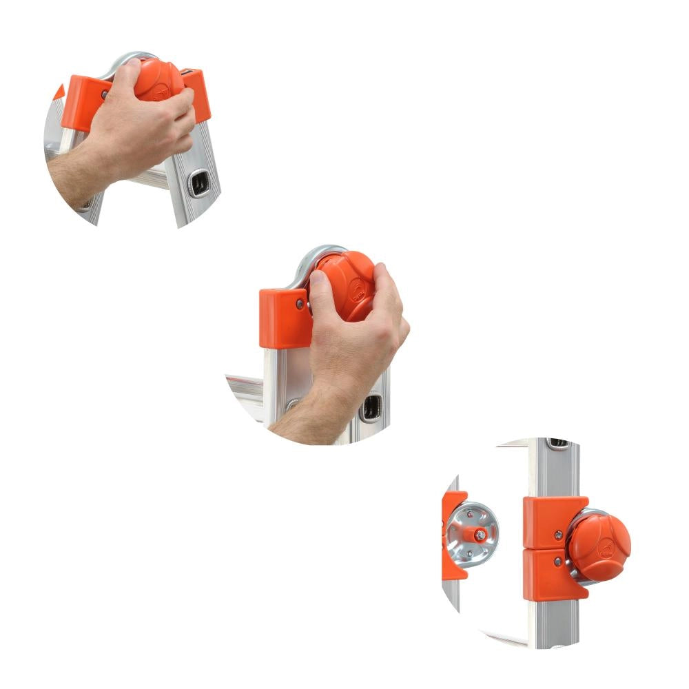 Scala Telescopica Multifunzione Alluminio 4+5 Gradini Fino a 4,30 metri Leggera