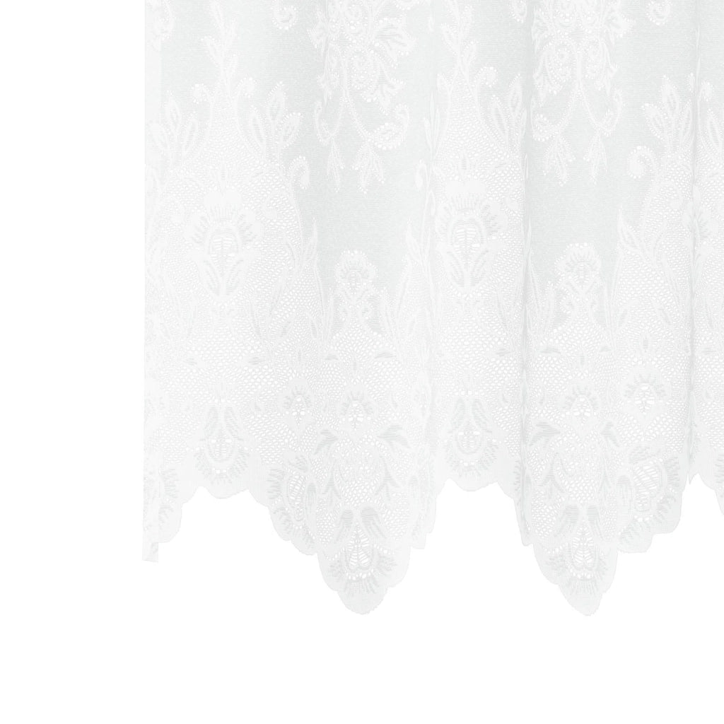 Tenda in Pizzo con tende Bianco 280 x 300 cm Poliestere