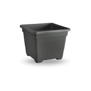 VASO QUADRATO CM.38  ANTRACITE- 1,0 pz