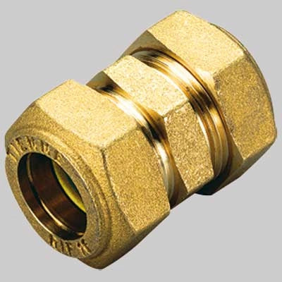 RACCORDO DIRITTO DOPPIO ORING GIALLO  28 x 28     TIEMME