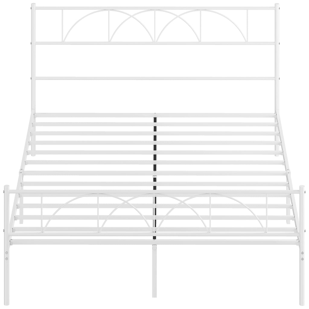 Letto Contenitore Matrimoniale con Testiera ¨C Zephmum ¨C 160x200 cm in Acciaio