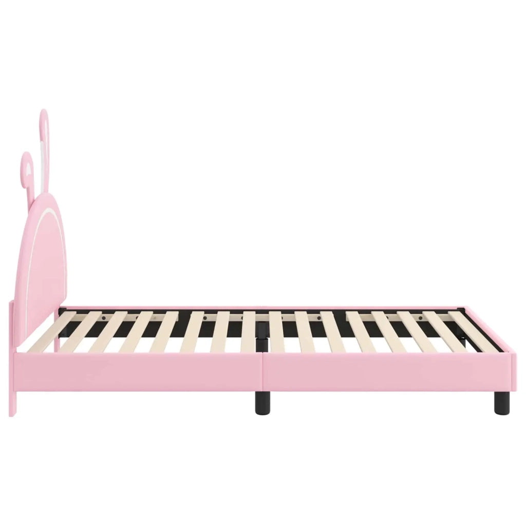 Struttura letto bambini con testata-Giroletto per bambini Rosa 80 x 200 cm PU 848162