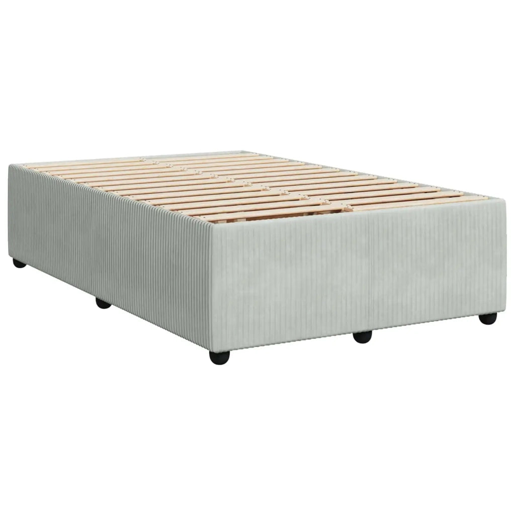 Letto box spring con materasso Grigio Chiaro 120 x 190 cm 3454559