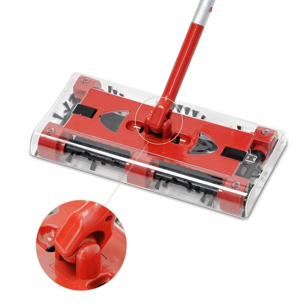 Trade Shop - Scopa Elettrica Rotante Aspirapolvere Manico Ruotante Swivel Sweeper Senza Fili -