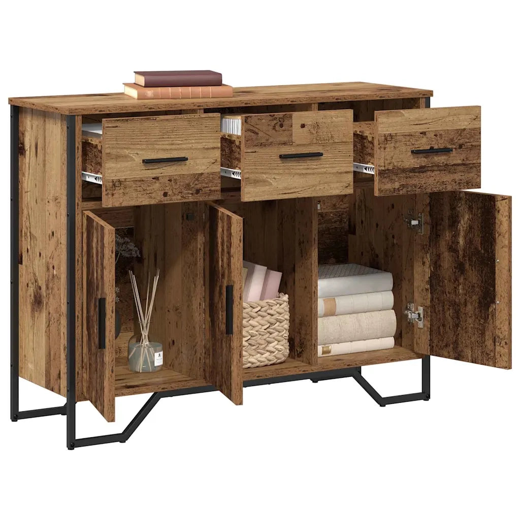Credenza con cassetto Legno vecchio 97 x 32,5 x 74,5 cm 868776