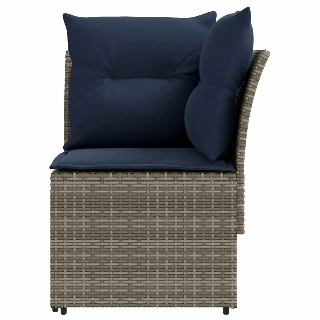 Sofa da giardino-Divano con braccioli da giardino con divano angolare 2 Pezzo 824410
