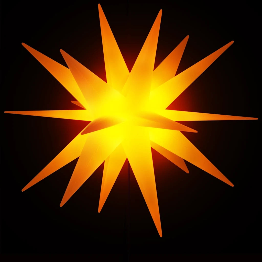 Luce di Natale con Picco Terra e LED Pieghevole Gialla 57 cm 356192