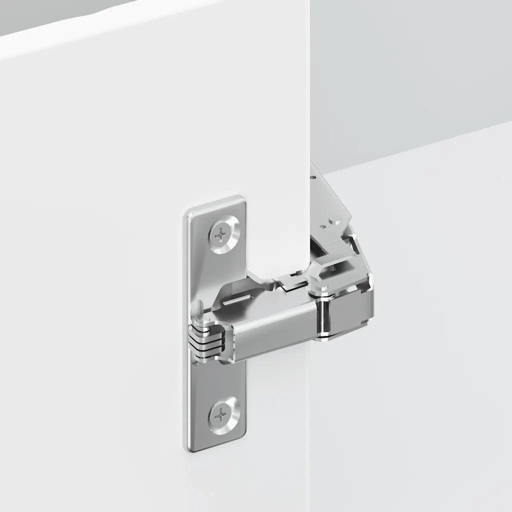 Mobile angolare da cucina moderno design salvaspazio 75,5 x 75,5 x 81,5 cm pratico vano contenitore in legno composito bianco lucido 02_0049932