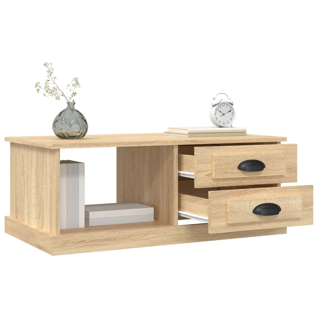 Tavolino da Salotto Rovere Sonoma 90x50x35 cm Legno Multistrato 816243