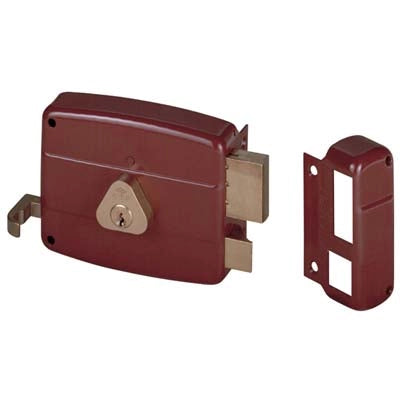 SERRATURA LEGNO APPLICARE 50121 CISA  C.TONDO FISSO M2+TIRANTE E.MM 50 DX
