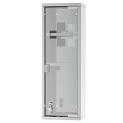 Armadio Farmacia ¨C zephmum ¨C Bianco Acciaio Inox 20x12x58 cm