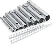 Set di chiavi a tubo metrico 10 pezzi - 6-22 mm con chiave a tubo a L doppia estremità - chiave a tubo in acciaio - chiave a tubo metrico a testa dritta - riparazione di tubi in piombo.