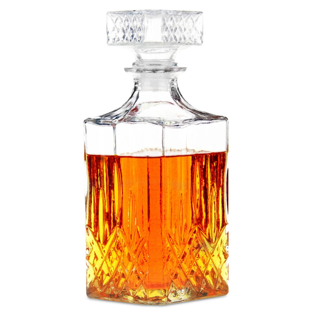 Bottiglia per Liquori 1 Litro Caraffa Decanter con Tappo in Vetro