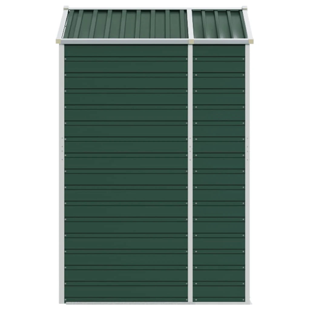 Casetta da giardino cabina ripostiglio casetta da esterno robusta casetta per attrezzi 191 x 130 x 198 cm acciaio zincato verde 02_0022347