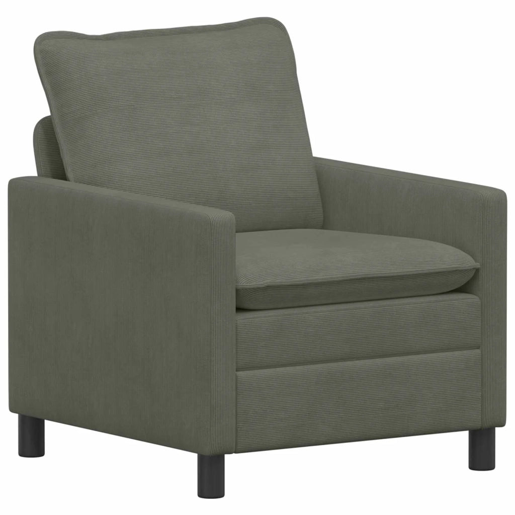 Set di divani 2 pcs Grigio Chiaro Tessuto 3417083