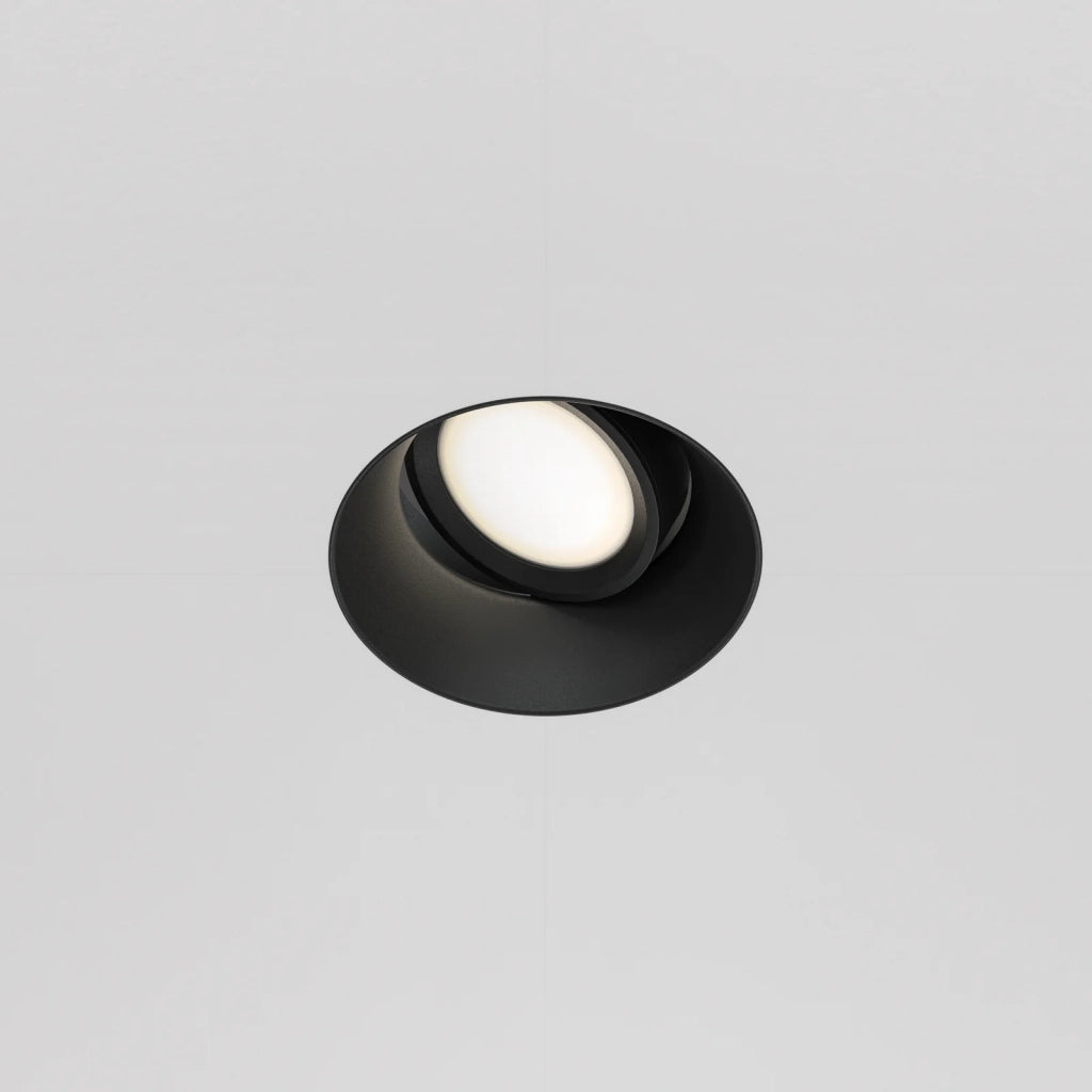 Maytoni Lampada da incasso Dot 1 luce GU10 nero alluminio