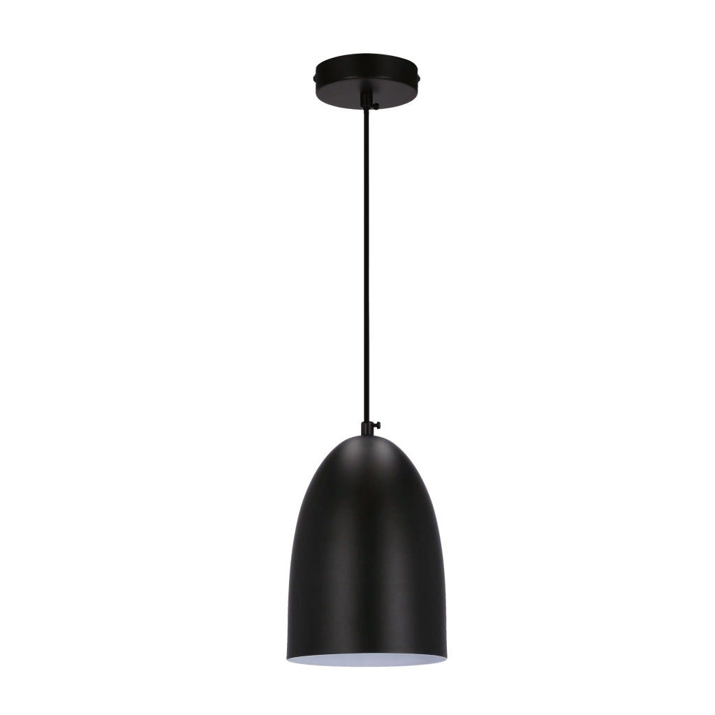 Lampada a sospensione minimal nera Icaro E27 Candellux