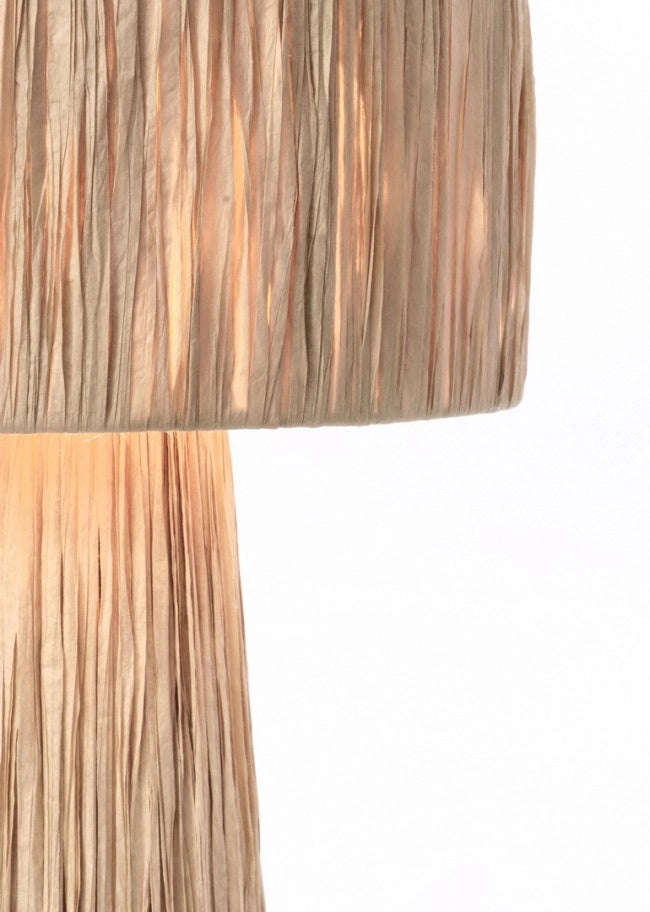 Lampada tavolo Kanda naturale D.25x38h