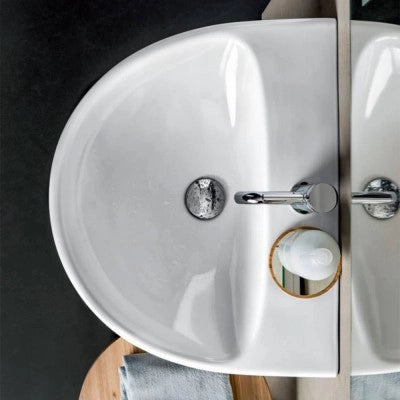 Lavabo sospeso Geberit 65 cm in ceramica bianco  Selnova