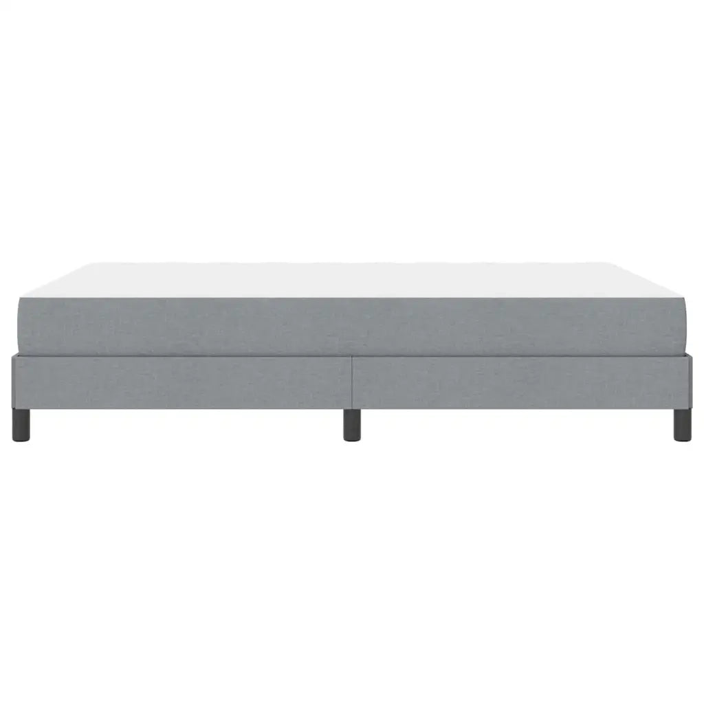 Letto a molle con materasso-Struttura Letto con Materasso Grigio chiaro 140 x 200 cm Tessuto 830796