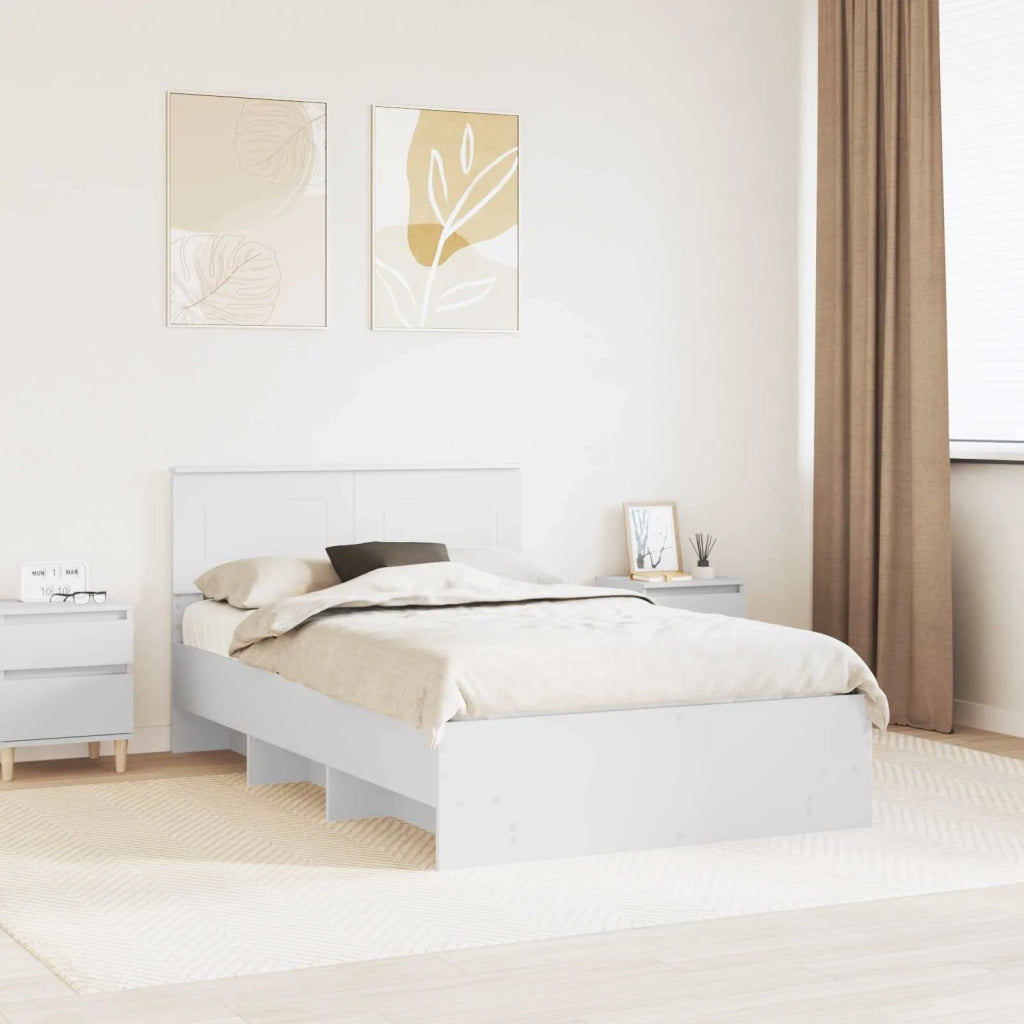 Struttura del letto Bianco 120 x 123 cm Legno multistrato 3408872