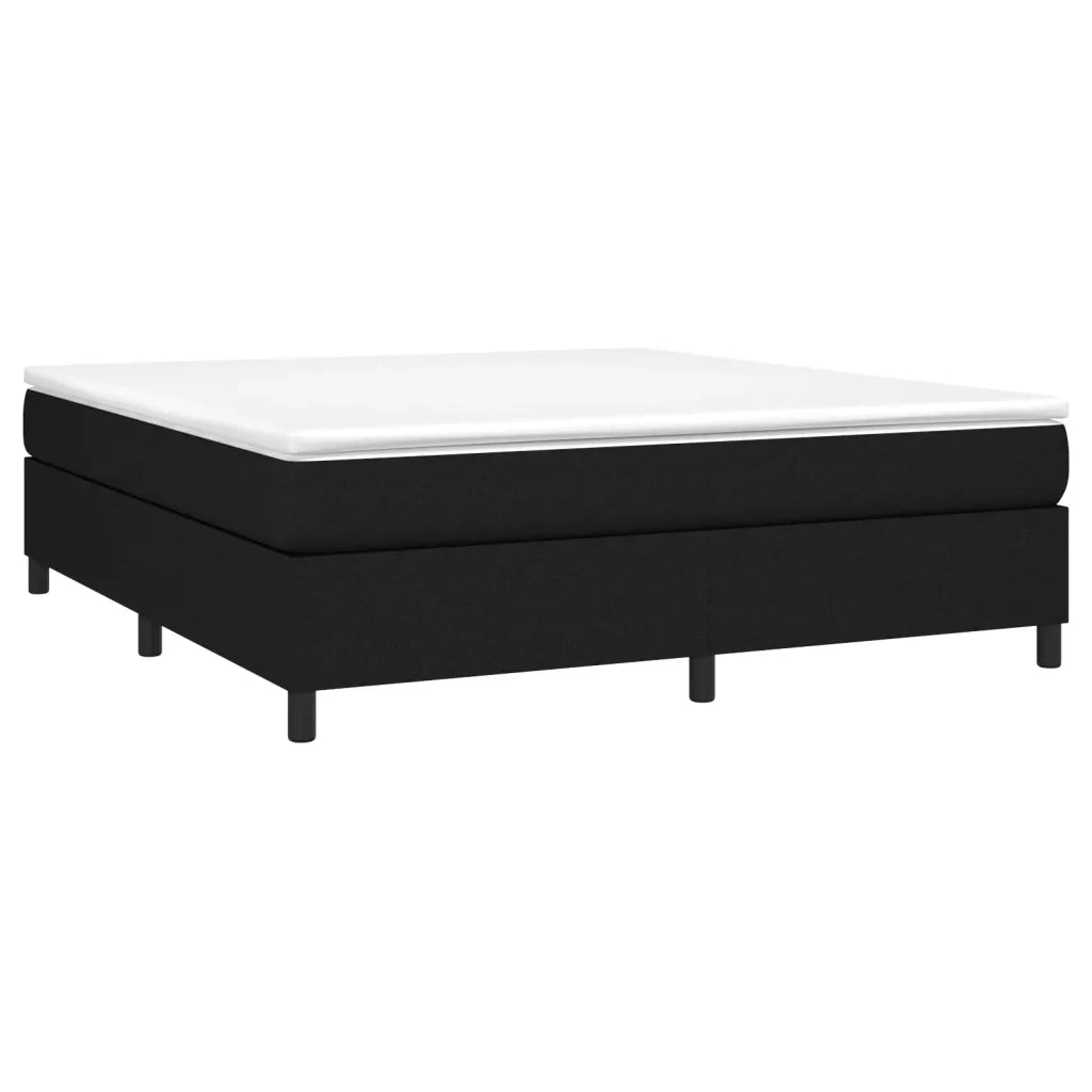 Struttura Letto a Rete a Molle Nero 180x200 cm in Tessuto 3120880