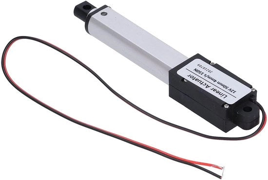 Attuatore Lineare 50 mm con Rilascio di Rifiuti - Silenzioso - Interruttore Interno - Tecnologia di Metallurgia a Polvere - Tensione di Ingresso 12V - Duraturo