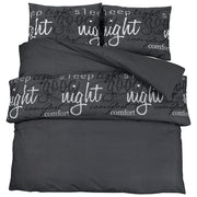 Set Copripiumino Nero 200x200 cm in Cotone CFW2953189