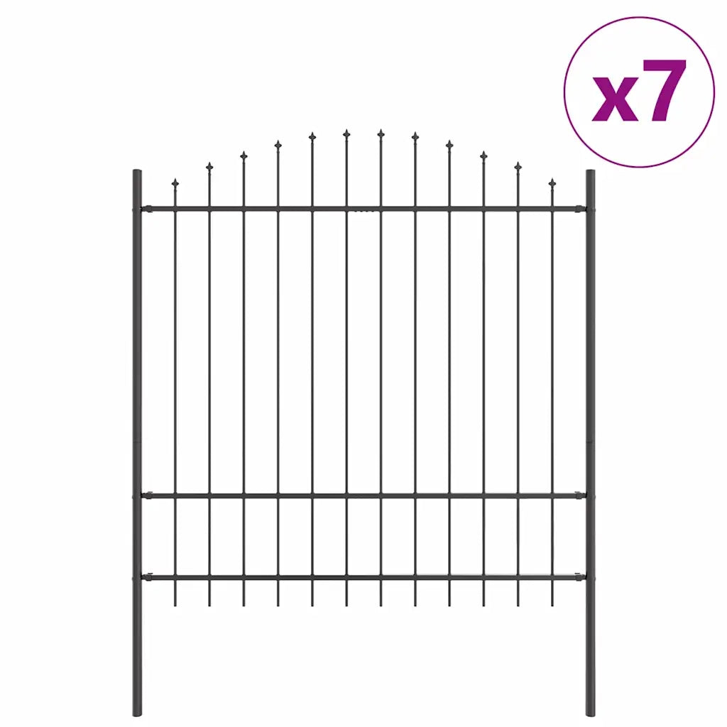 Recinzione per Giardino 7 pcs Grigio 170 x 215 cm 3360128