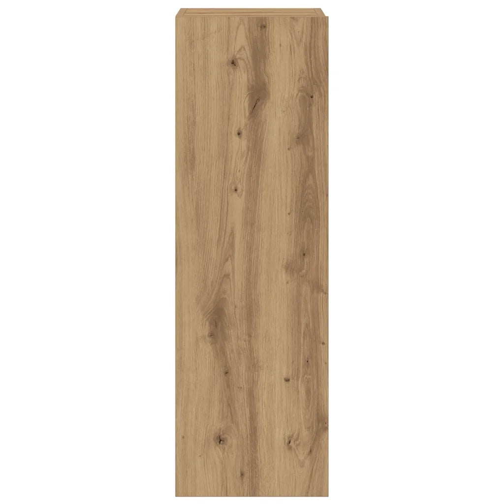 Mobili TV a Parete 5 pz Rovere Artigianale in Legno Multistrato 3328960