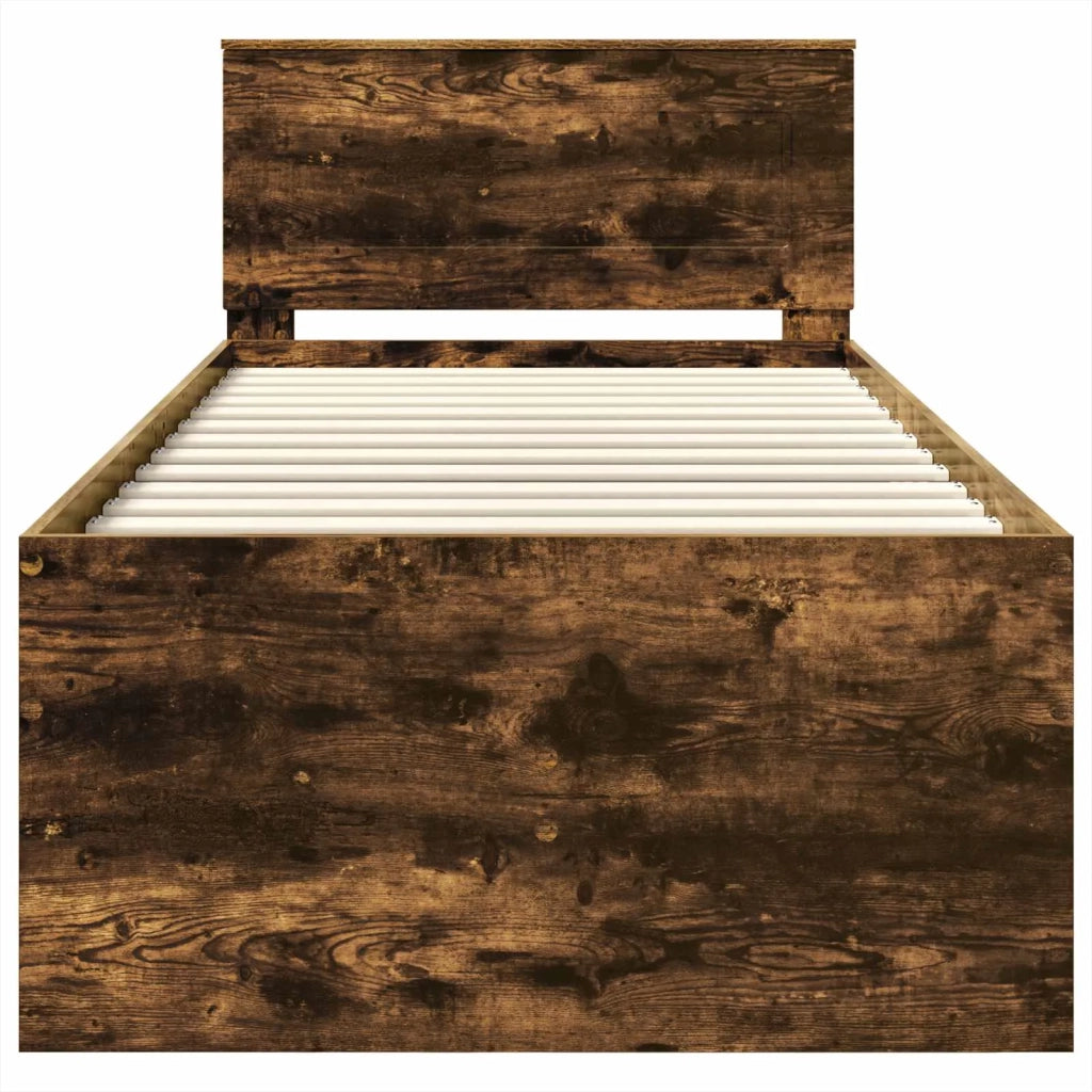 Daybed Rovere Affumicato e Nero 90 x 190 cm Legno multistrato 3408526