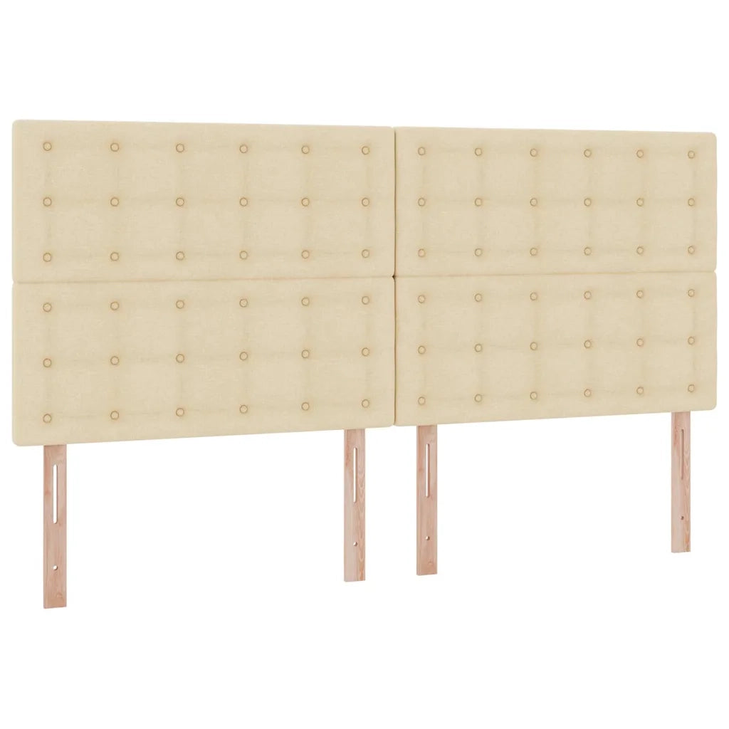 Letto con contenitore e materasso Crema 200 x 200 cm Poliestere 3371932
