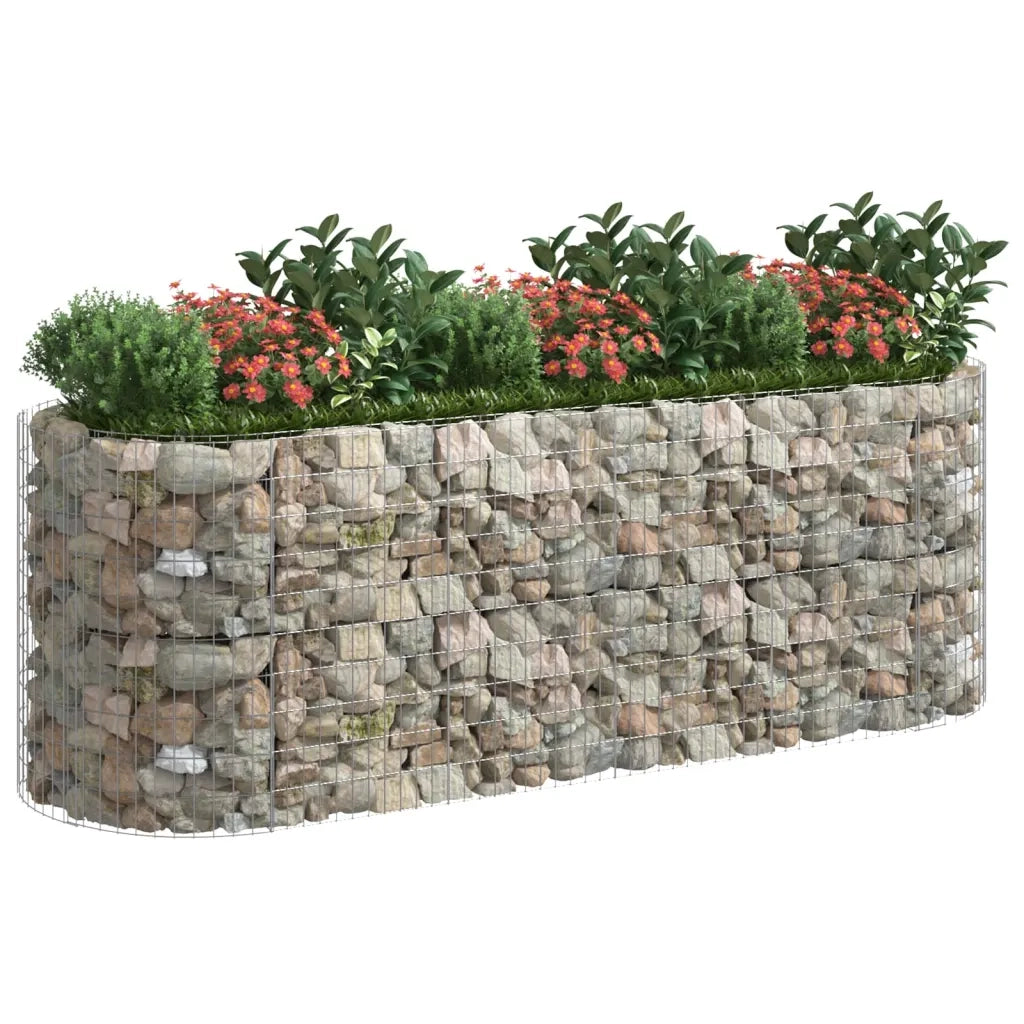 Gabbione con Letto Rialzato in Ferro Zincato 300x100x100 cm 152046