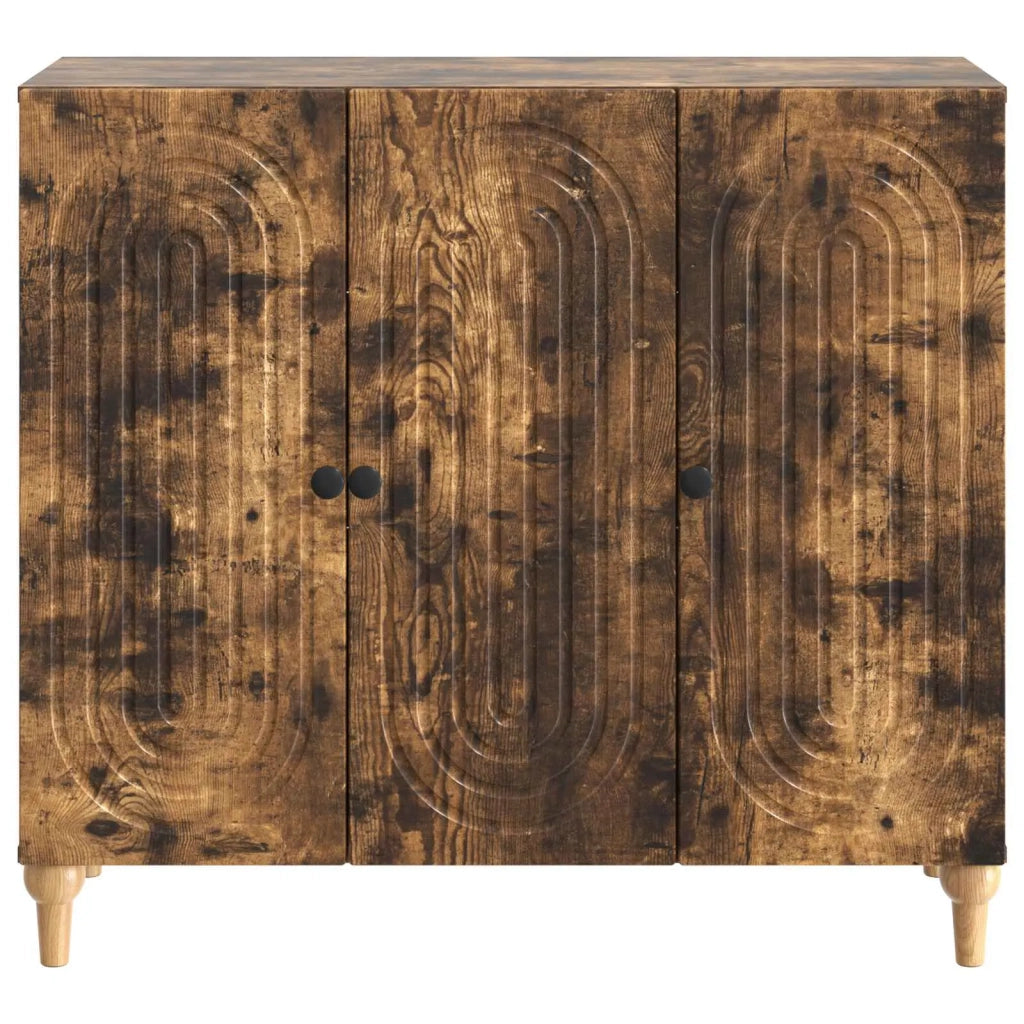 Credenza Rovere Fumo 89 x 34,5 x 80 cm Legno ingegnerizzato 894190