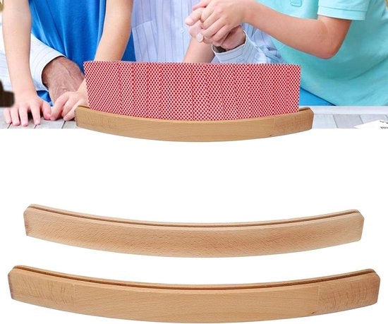 Organizzatori per le carte da gioco a design curvo - 2 pezzi di supporto per le carte da poker - Organizzatori per le carte senza toccare per giochi di carte.