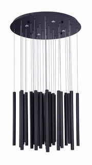 Lampadario Maxlight Organic LED dimmerabile nero Ø62 45W