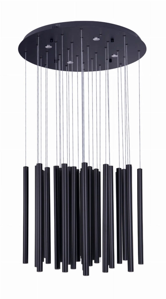 Lampadario Maxlight Organic LED dimmerabile nero Ø62 45W