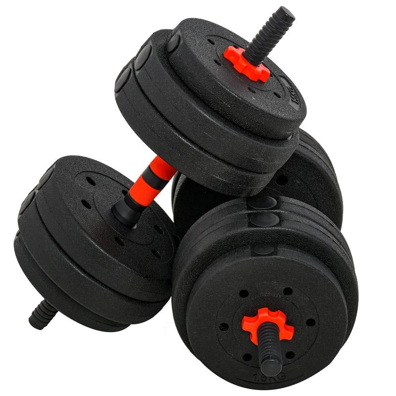 SET 2 IN 1 BILANCIERI E MANUBRIO COMPONIBILE 25 KG